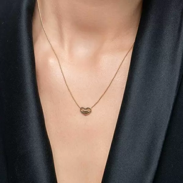 Leaf Jewelry Halskette Heart, 14 K Gelbgold Lagerräumung