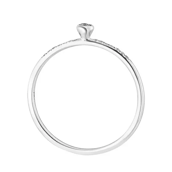 Leaf Jewelry Ring Petite, White Diamond, 14 K Weißgold Top Angebot