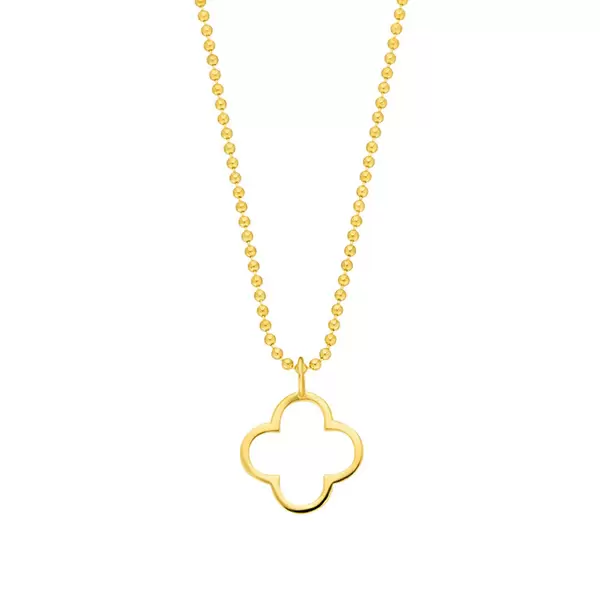 Leaf Jewelry Halskette GENTLE CLOVER, 14 K Gelbgold Sonderangebote