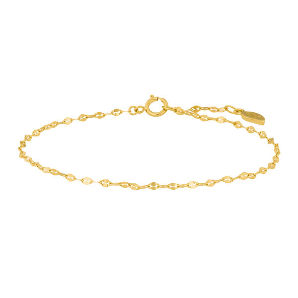 Leaf Jewelry Armkette Shiny Twist, 14K Gelbgold Begrenzte Freigabe