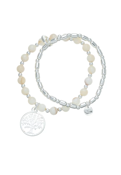 Leslii Armband Lebensbaum Kugeln Silber Fabrikpreis