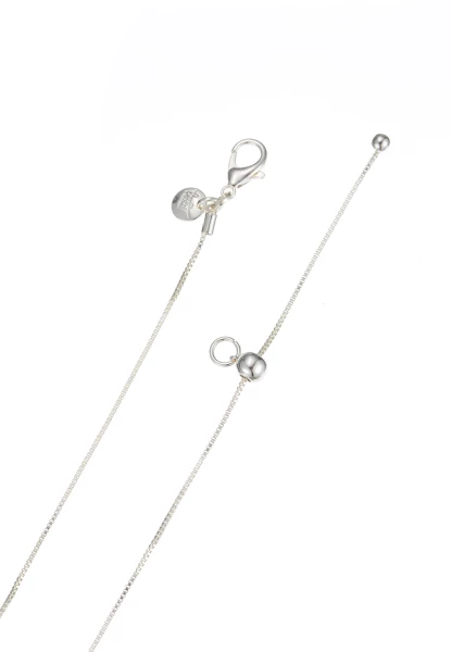 Leslii Kurze Kette Oval Stein Silber Khaki Clearance-Verkauf