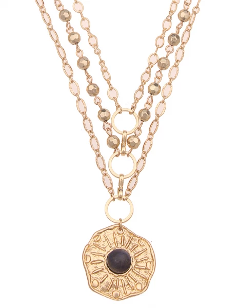Leslii Kurze Halskette Statement Layering Gold Begrenzt auf 3 Tage