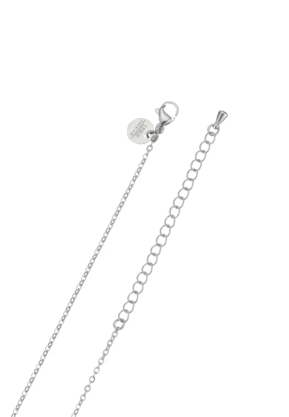 Leslii Lange Kette Blatt Edelstahl Silber 2025