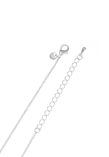 Leslii Lange Halskette Perlen Oval in Silber Schlussverkauf