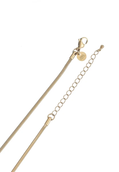 Leslii Lange Kette Ring Tropfen Edelstahl Gold Meist gekauft