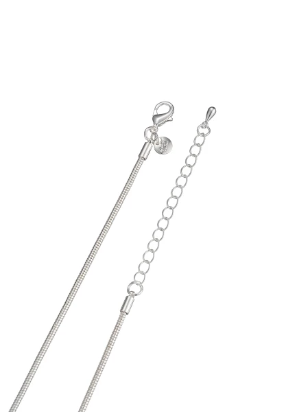 Leslii Lange Kette Glitzer Ringe Silber Rabatt