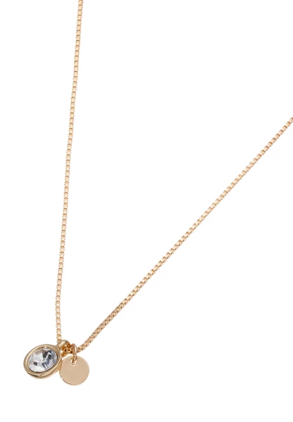 Leslii Kurze Kette Glitzer Glasstein Gold Großer Ausverkauf