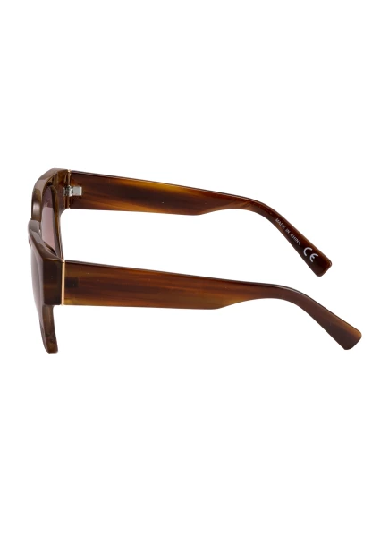 Leslii Sonnenbrille Retro Look Damen Sunglasses Designerbrille in Braun Zeitlich begrenztes Angebot