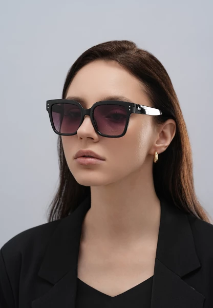 Leslii Sonnenbrille Big Retro Damen Sunglasses Designerbrille in Schwarz Exklusive Angebote