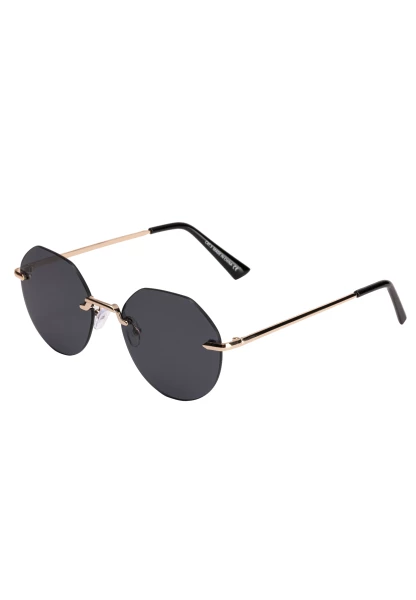 Leslii Sonnenbrille rahmenlose Damen Sunglasses Designerbrille rhimless in Gold Blitzangebot