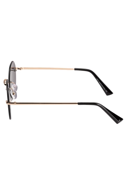 Leslii Sonnenbrille rahmenlose Damen Sunglasses Designerbrille rhimless in Gold Blitzangebot