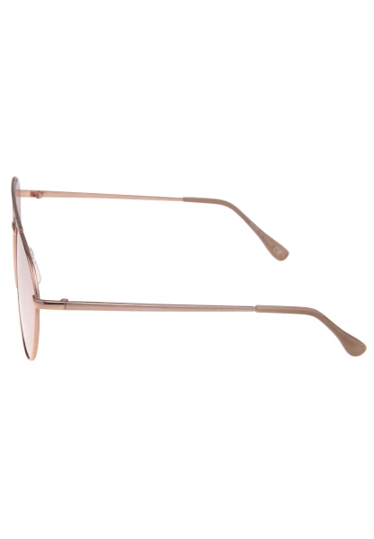 Leslii Sonnenbrille Damen Piloten-Brille Doppelsteg Designerbrille Sunglasses Metall Roségold Tägliche Deals