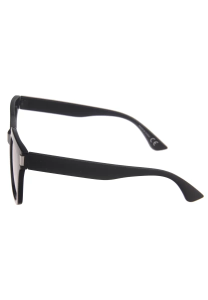 Leslii Sonnenbrille Damen Statement schwarze Designerbrille Sunglasses Kunststoff Schwarz VIP-Rabatte