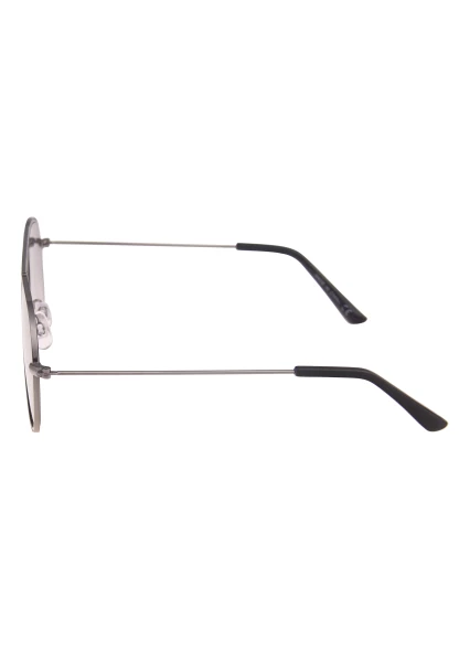 Leslii Sonnenbrille Damen Piloten-Brille Doppelsteg Designerbrille Sunglasses Metall Schwarz Silber Bis zu 50% Rabatt