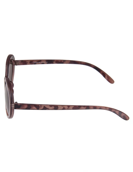 Leslii Sonnenbrille Retro Horn-Look Damen Sunglasses Designerbrille in Braun Riesige Rabatte