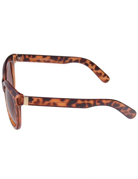 Leslii Sonnenbrille Classic Fashion Horn-Look in Braun Begrenzt auf 3 Tage
