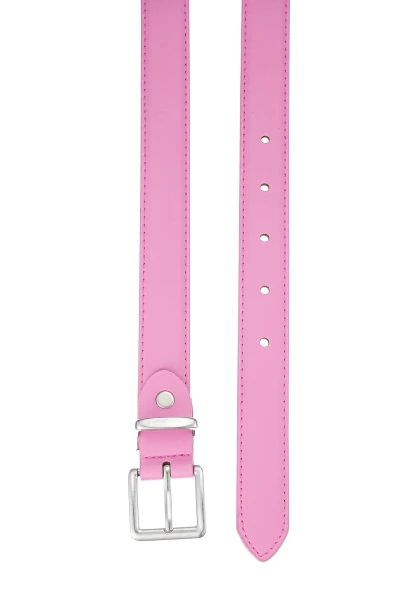 Leslii schmaler Gürtel Leder/PU | Pink Speichern exportieren
