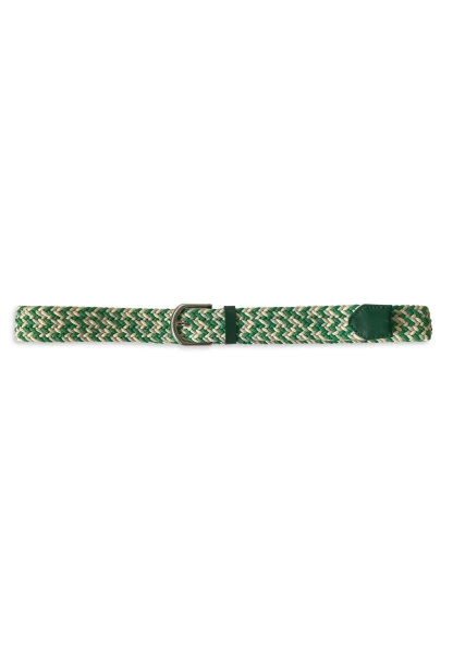 -50% SALE Leslii Stretchgürtel Damen Gürtel Leder-Gürtel Flechtgürtel Grün Creme Fabrikpreis