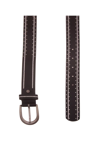 Leslii Damen-Gürtel Strass-Gürtel schwarzer Gürtel Glitzer-Gürtel Breite 3,5cm schwarz Exklusivangebot