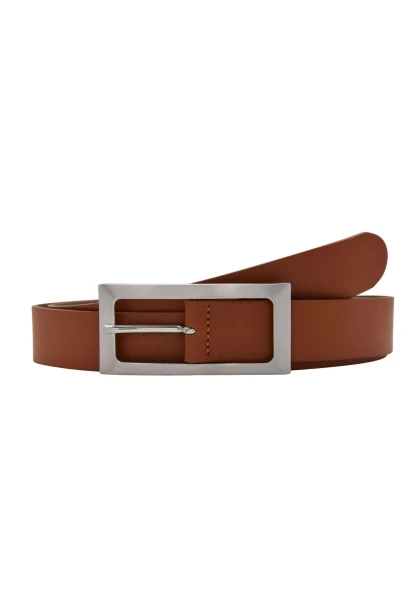 Leslii Premium Gürtel echter Leder-Gürtel brauner Gürtel Breite 3cm Kalbs-Nappaleder Narbung Cognac Begrenzte Freigabe