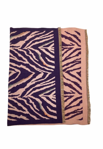 Leslii Schal mit Zebra-Muster Lila Outlet