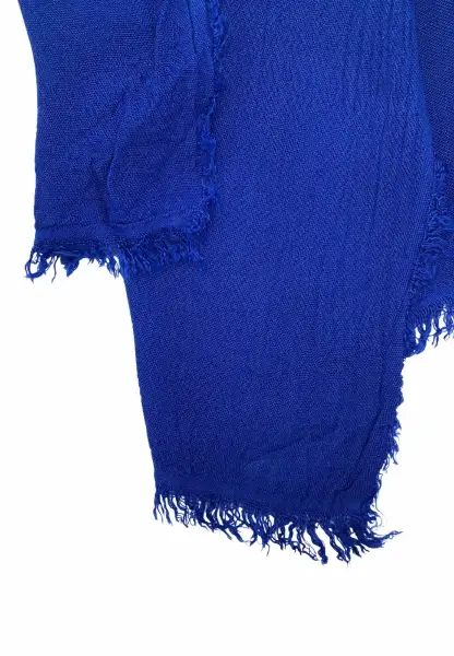 Leslii Schal Uni Viskose Bambus Natur-Schal nachhaltig Bamboo Indoor Schal Electric Blue Versandkostenfrei