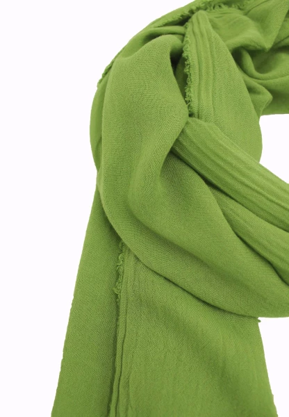 Leslii Schal Uni Viskose Bambus Natur-Schal grüner Schal einfarbig nachhaltig Bamboo Apfelgrün Zeitlich begrenztes Angebot