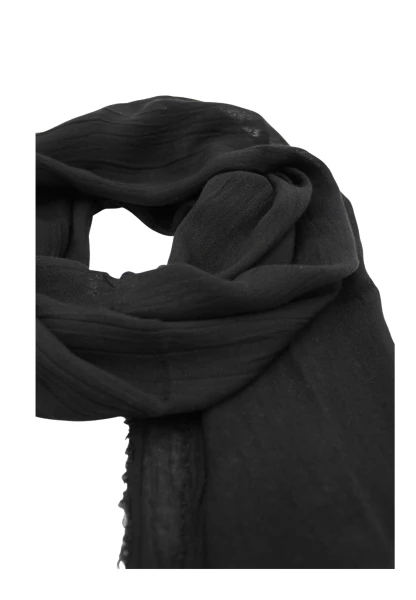 Leslii Schal Uni Viskose Bambus Natur-Schal schwarzer Schal nachhaltig Bamboo Schwarz Bestseller