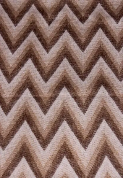 -50% SALE Leslii Schal Zickzack-Muster gemusterter Fransen-Schal Muster-Schal in Braun Beige Tiefpreis