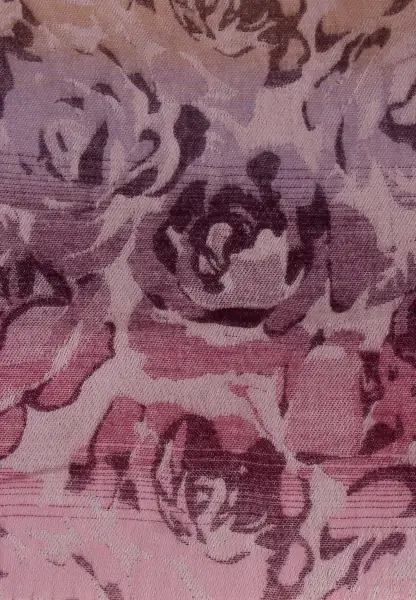 -50% SALE Leslii Schal Blumen-Muster Rosen gemusterter Fransen-Schal Muster-Schal in Pink Lila Kostenlose Rückgabe