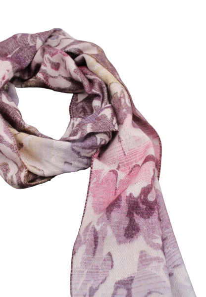 -50% SALE Leslii Schal Blumen-Muster Rosen gemusterter Fransen-Schal Muster-Schal in Pink Lila Kostenlose Rückgabe