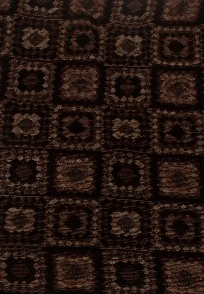 -50% SALE Leslii Schal Kachel-Muster brauner Muster-Schal Fransen-Schal gemustert in Camel Braun Letzte 2 Tage