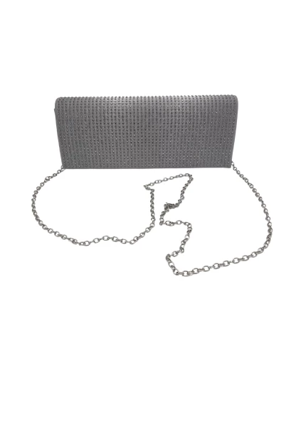 Leslii Clutch Handtasche Glitzer Steinchen in Grau Auslauf