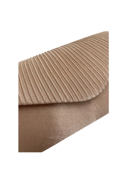 Leslii Clutch Handtasche Schimmer in Beige Schlussverkauf