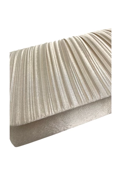 Leslii Clutch Handtasche Elegant in Creme Weiß Günstiger Verkauf