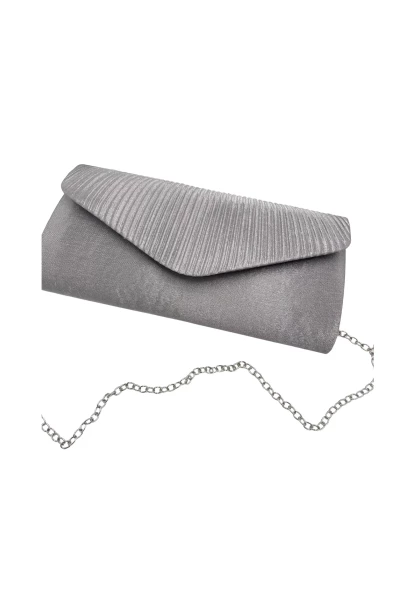 Leslii Clutch Handtasche Schimmer in Grau Blitzverkäufe
