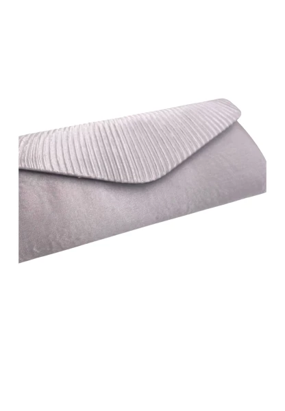 Leslii Clutch Handtasche Schimmer in Grau Blitzverkäufe