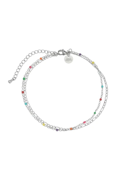 Leslii Fußkettchen Regenbogen Edelstahl Fabrik Onlineshop
