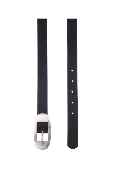 -50% SALE! Leslii Damen-Gürtel After Wave Classic schwarzer Gürtel Silber Schwarz Online Shopping