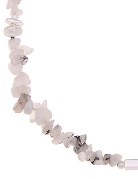 Leslii SALE kurze Kette Steinsplitter grau - 13/grau Saisonale Angebote