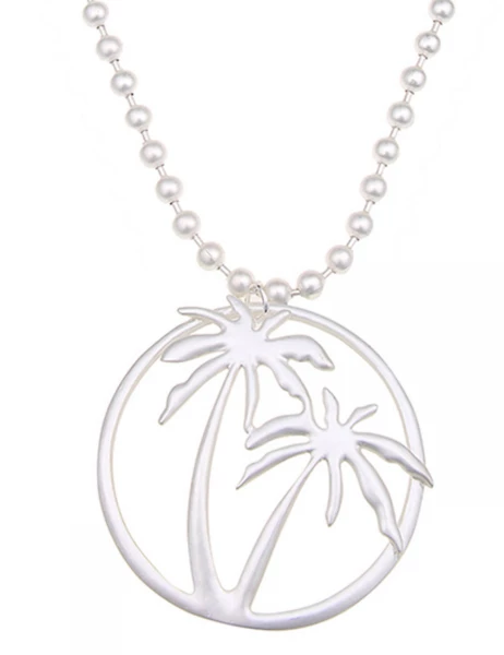 -50% SALE Leslii Lange Halskette Summer Feeling in Silber Kostenlose Rückgabe