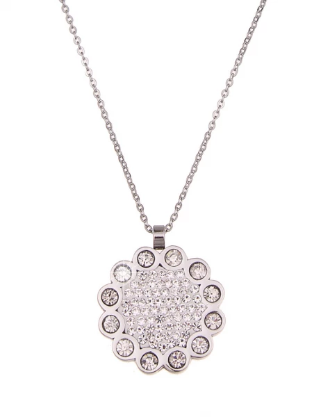 -50% SALE Leslii Premium Quality Damen-Kette Lange Halskette Glitzer Look aus Edelstahl 50% Rabatt für begrenzte Zeit