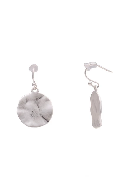 Leslii Ohrringe Ohrhänger Matt Rund in Silber Top Angebot