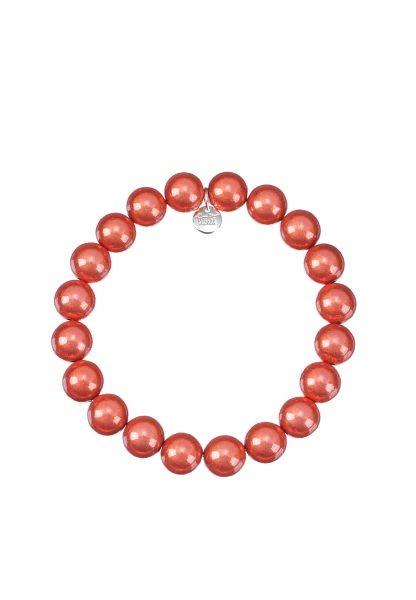 Leslii Reflective Pearl Perlen-Armband Magic 3D-Effekt Ø 10mm in Orange Riesige Rabatte