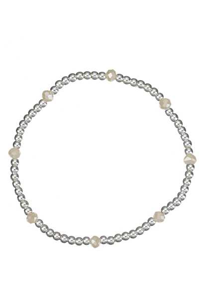 Leslii Armband Kugeln & Glasperlen in Silber Fabrik Onlineshop