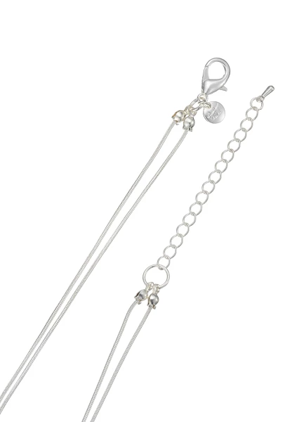 Leslii kurze Layering Kette Pearls Silber Sonderangebot der Fabrik