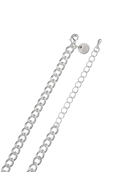 Leslii kurze Halskette Silberglieder Sterling Silber Glaskristalle Nur noch ein Tag übrig