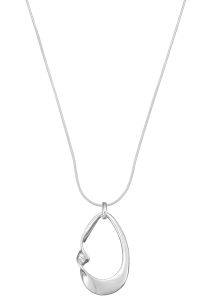 Leslii lange Halskette Spiraldrop | Silber 50% Rabatt für begrenzte Zeit