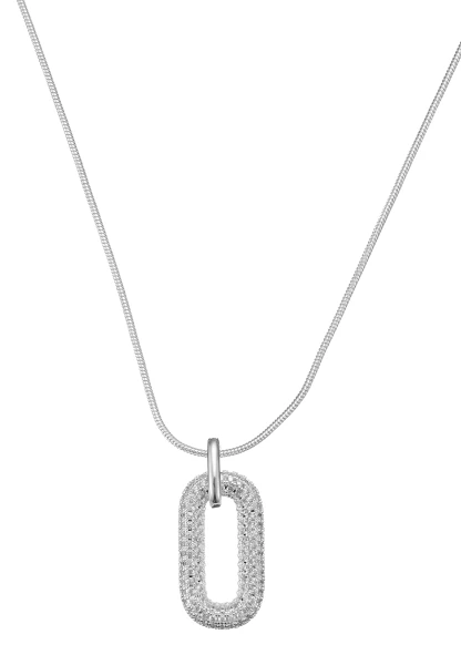 Leslii kurze Schlangenkette Strassoval | Silber Rabatte dieses Monats